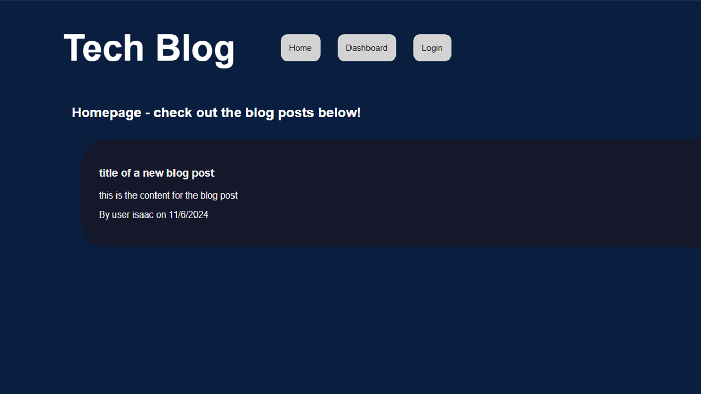 Tech Blog